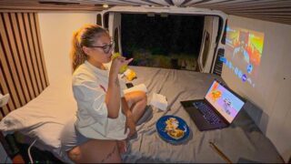 Luxury-Vanlife-Camping-in-The-middle-of-the-Woods